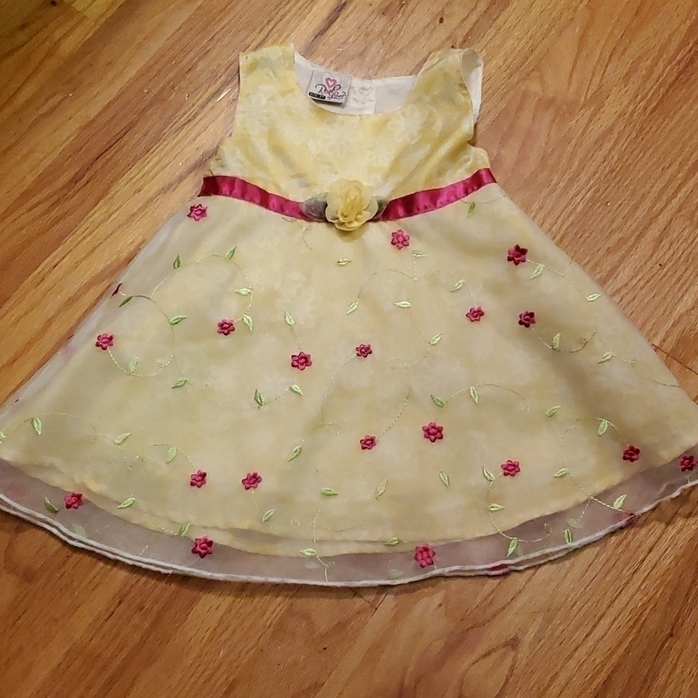 Real Love Girls Embroidered Floral Dress Size 3T